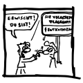 jemanden in flagranti erwischen