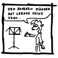 einen Ständer haben