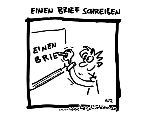 einen Brief schreiben