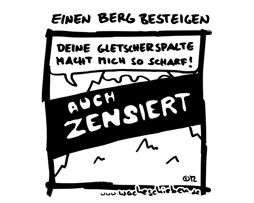 einen Berg besteigen