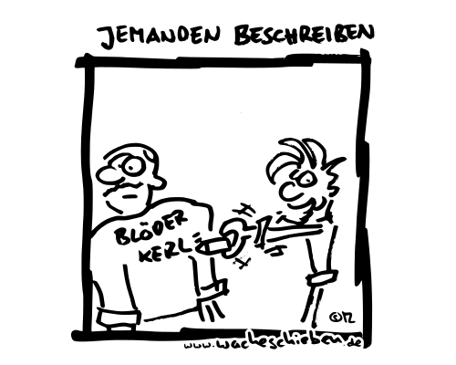 jemanden beschreiben