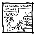 den Fernseher anmachen