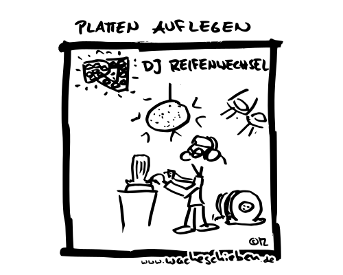 Platten auflegen