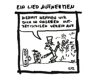 ein Lied aufnehmen