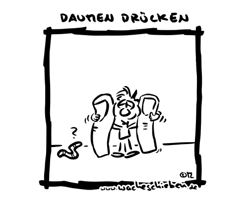 Daumen drücken