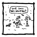 eine Schippe drauflegen