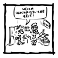 in Teufels Küche kommen