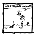 die Radieschen von unten betrachten