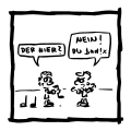 sich im Ton vergreifen